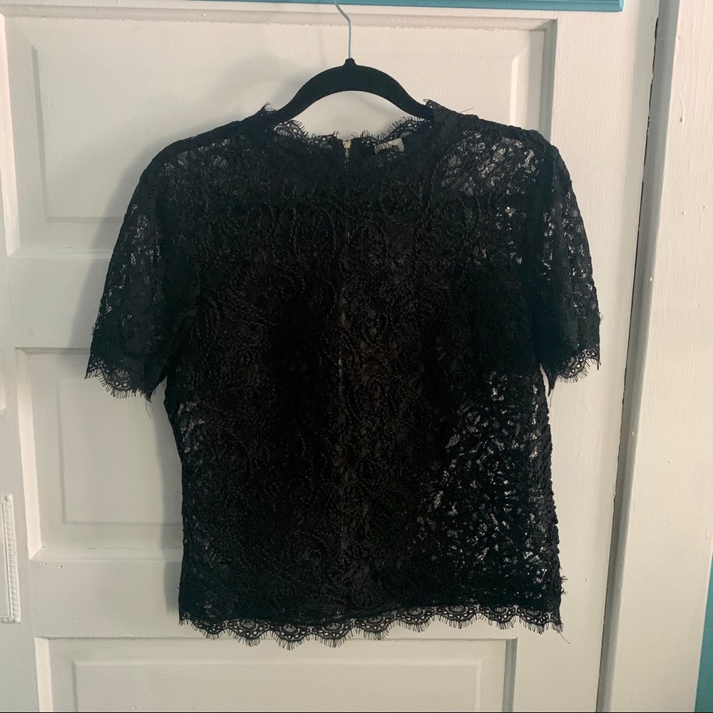 Anne Klein Lace Top - Picture 2 of 9